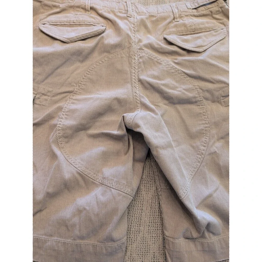 Vintage Polo Ralph Lauren Pin Striped Supply Cargo Shorts Men's 36 Baggy Y2K